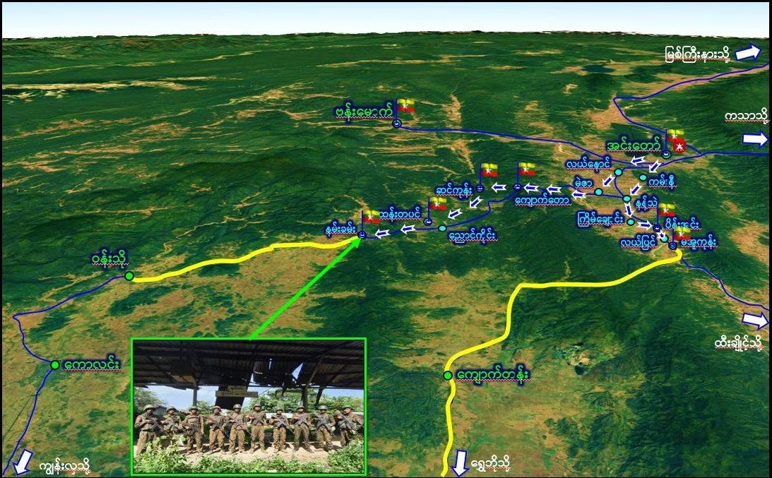 インドー-ワンソ-コーリンおよびインドー-マウクン-チャウタンのルートを軍部隊が再掌握