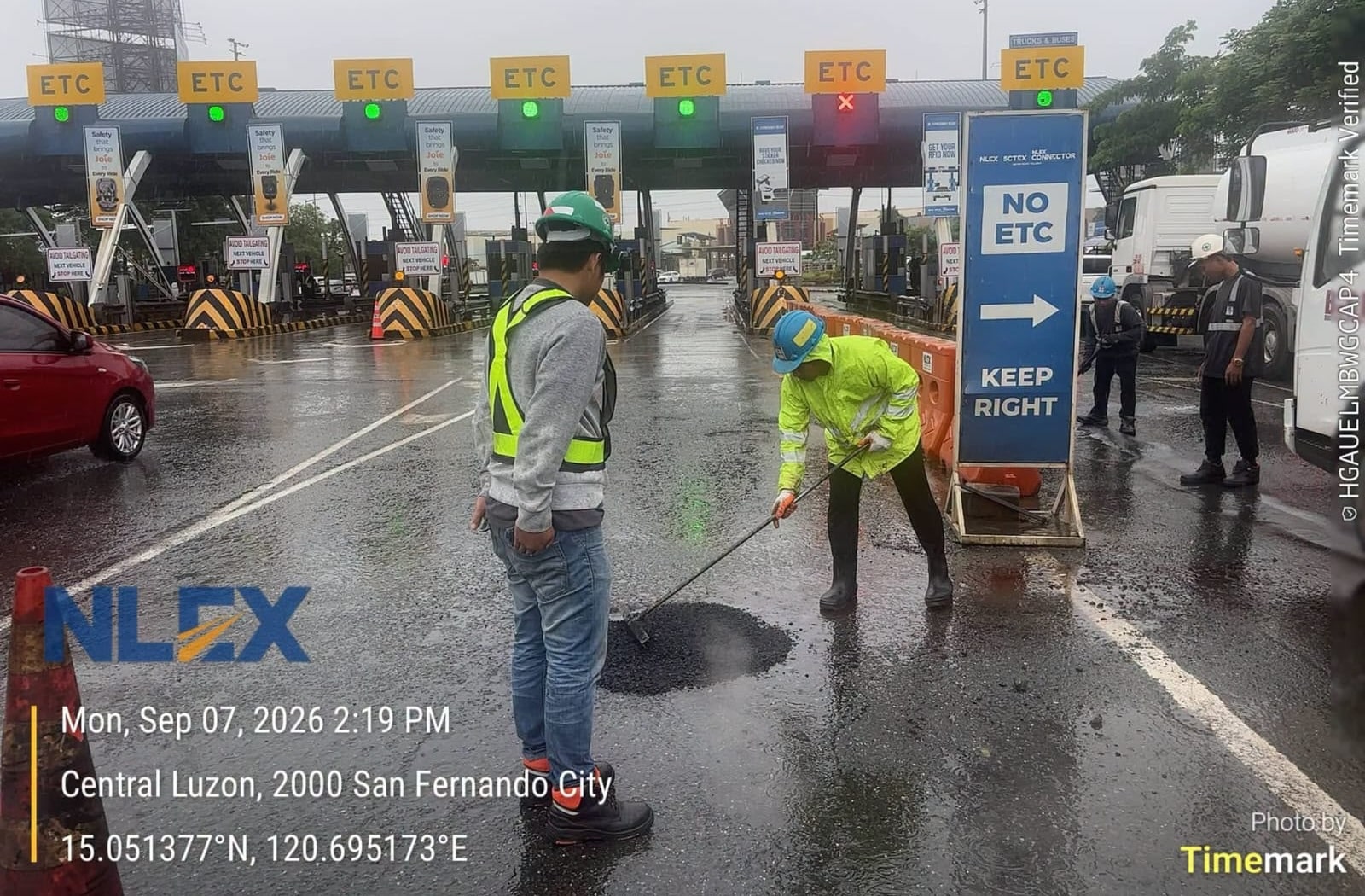 長雨被害のNLEX、応急修理と本格復旧へ