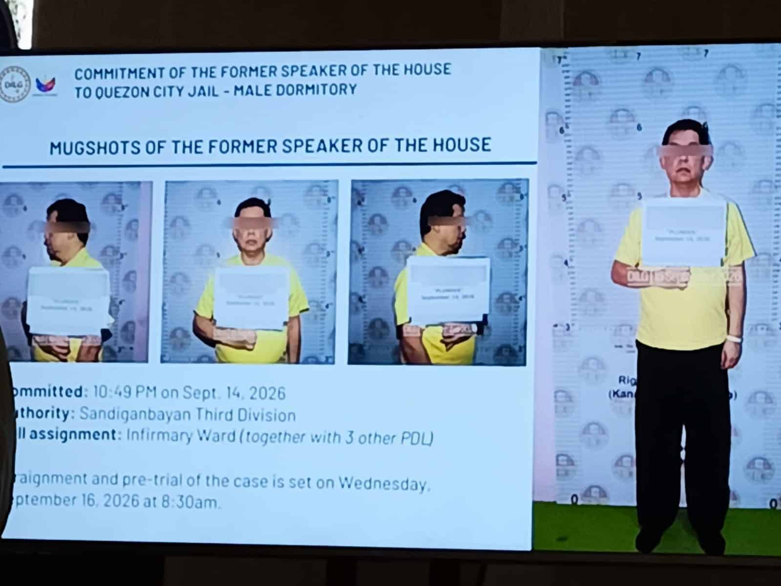 Romualdez transferred to new jail, new mugshots released