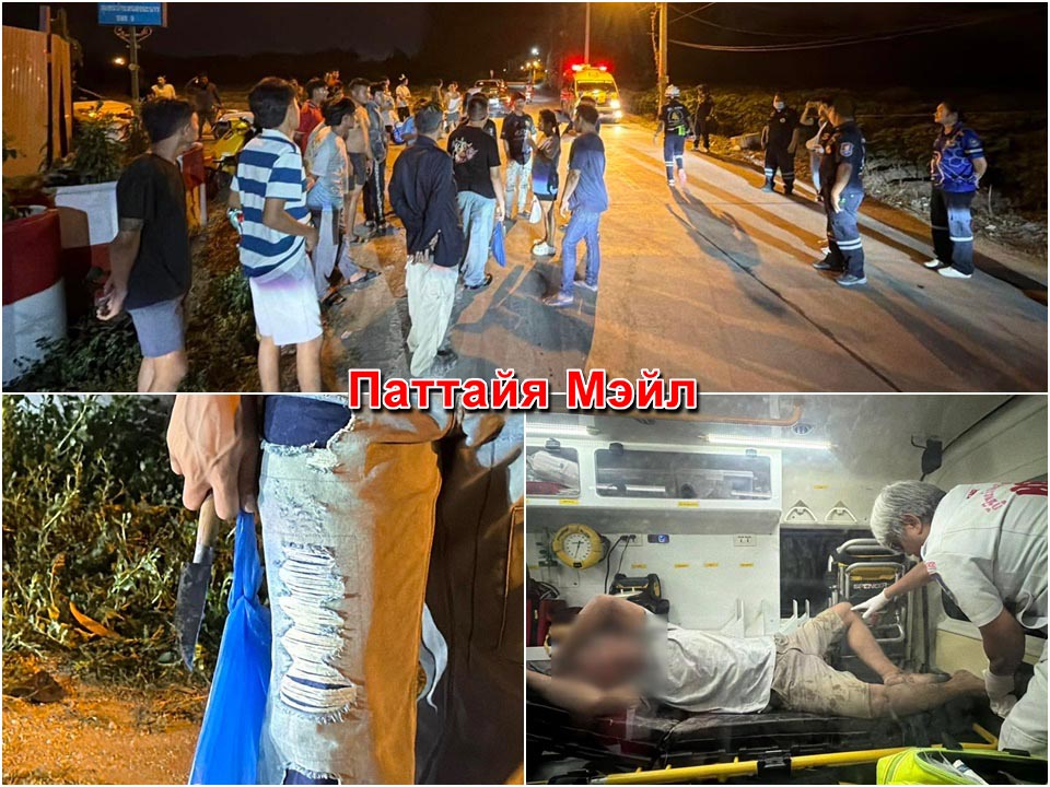 Motorcycle Roar Escalates to Knife Fight in Pattaya, One Injured