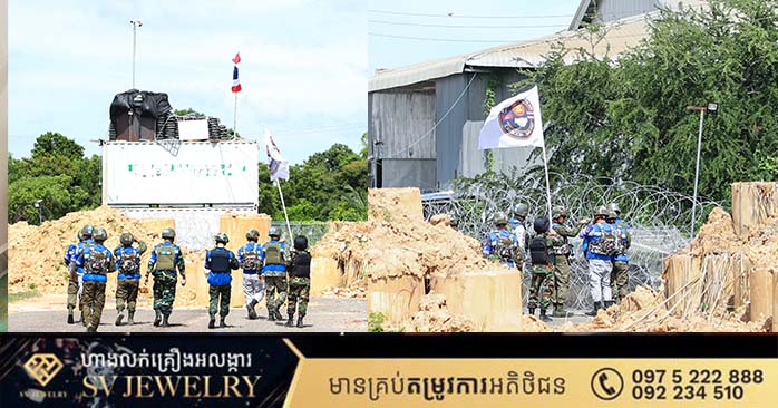 カンボジア、タイ軍による越境占拠地域をASEAN観察団が視察