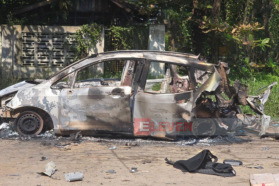 Two car bomb explosions occurred in Myawaddy city today in the early morning