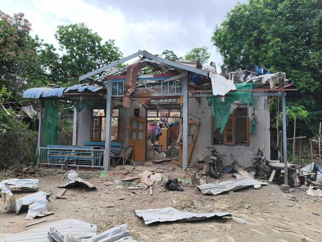 PDF部隊の攻撃への報復として、ミャンマー軍による空爆で5人死亡