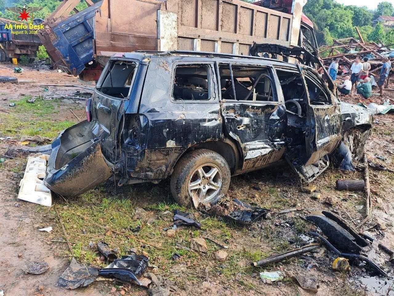 アウンで空爆、住民2人死亡3人負傷