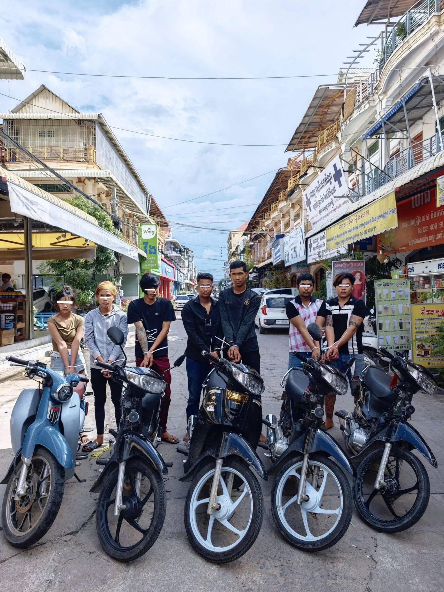 Seven Suspects Arrested for Armed Extortion in Phnom Penh's Meanchey District