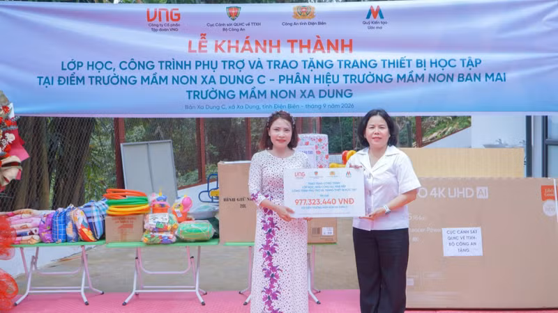Nearly 4 Billion VND Supports Learning Environment Improvement in Dien Bien Highlands