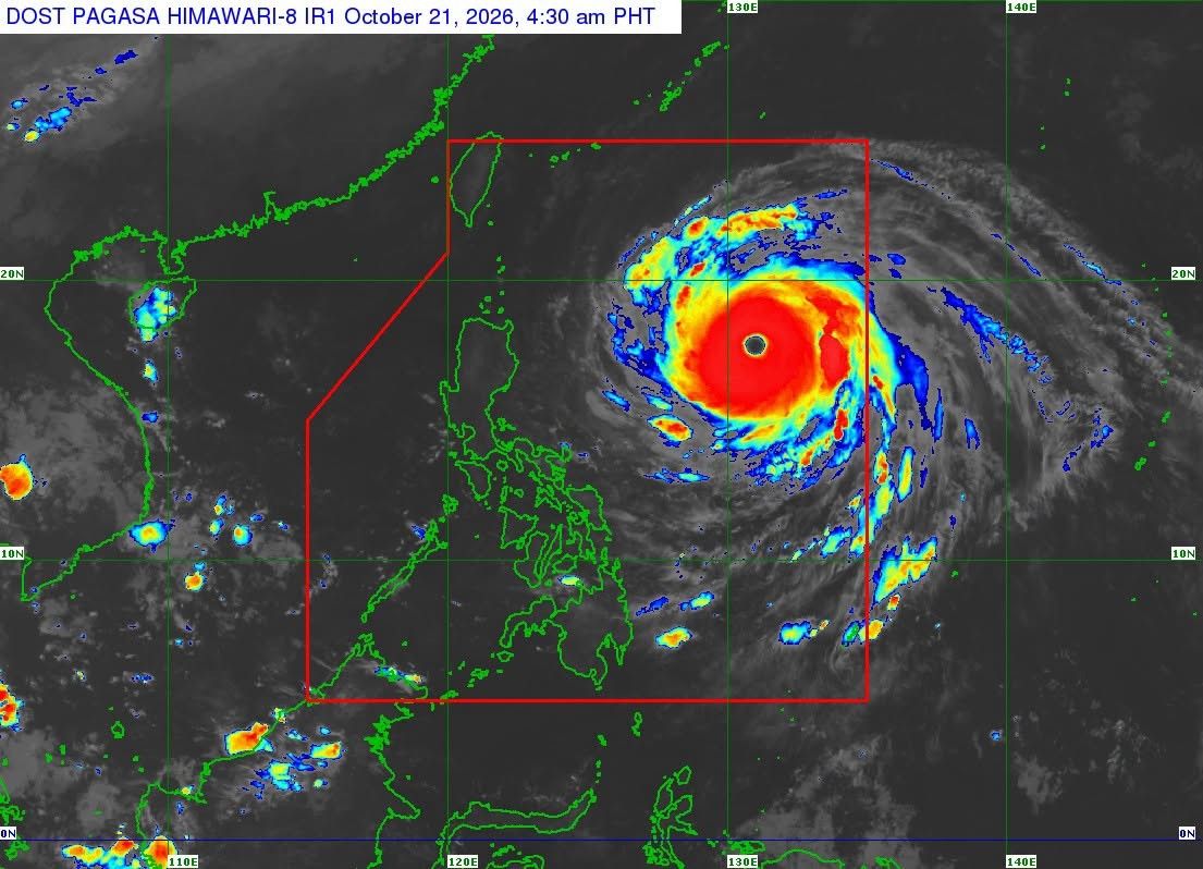 超大型台風「ロザル」、ルソン島北部へ接近中