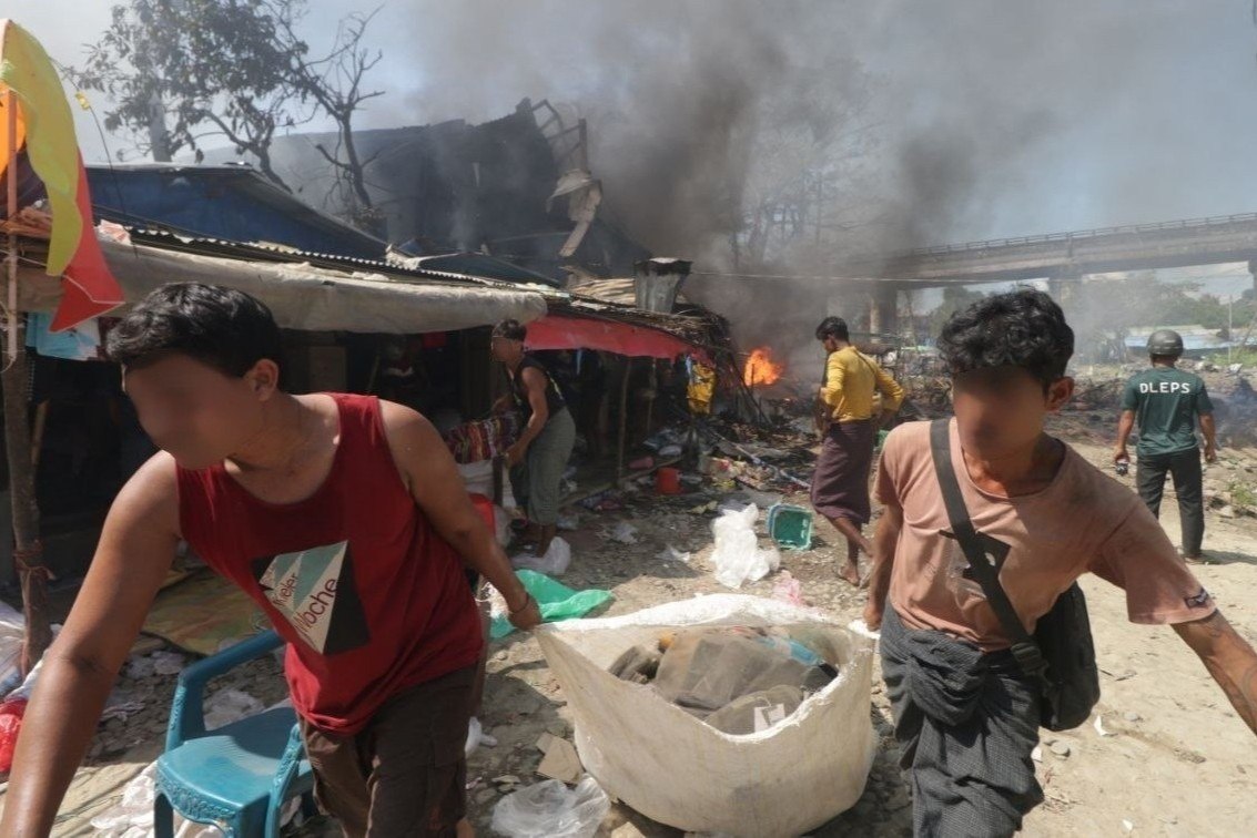 Trade collapses in Rakhine State market destroyed by deadly airstrikes on September