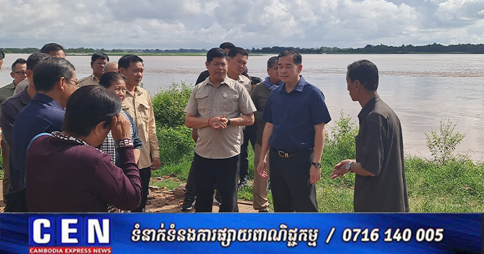 Cambodia Governor Inspects Eroded Riverbanks, Pledges Reconstruction