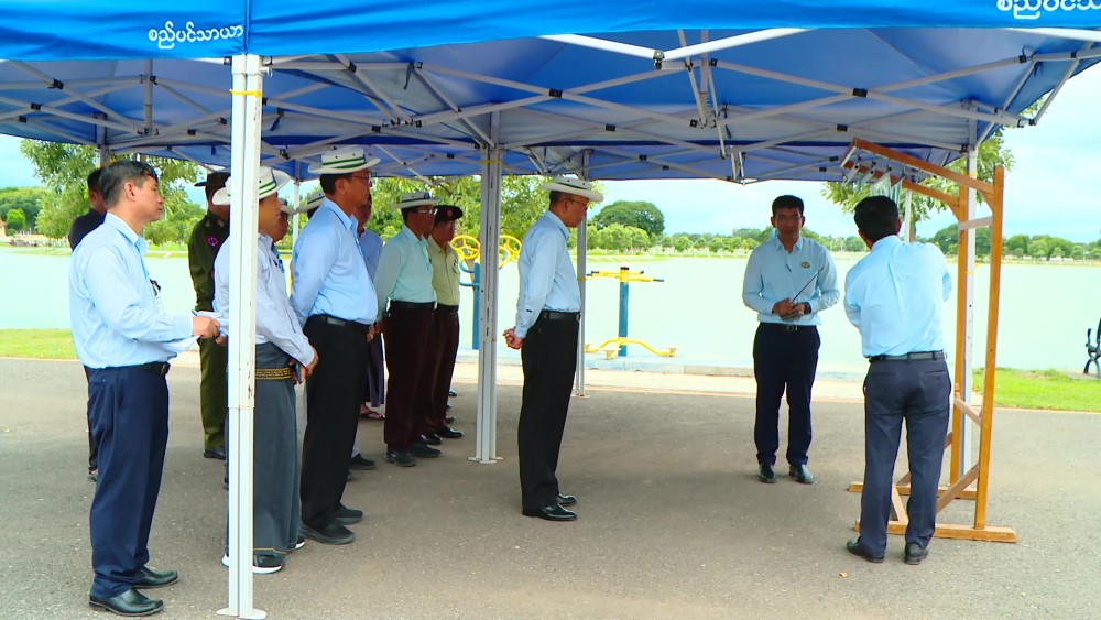 Collective Cleaning Activities : Sagaing Region CM encouraged the cleaning activities