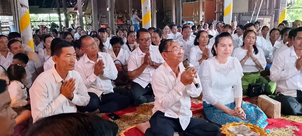 Traditional Buddhist Ceremony Held in Kampong Cham, Emphasizing Community Unity and Development