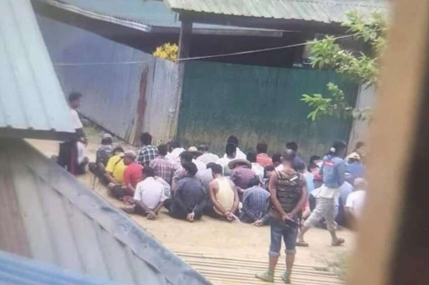 In Salin Township, the military entered villages, arrested 40 civilians as human shields, and forced them to step on mines, with hundreds of people fleeing from 3 villages