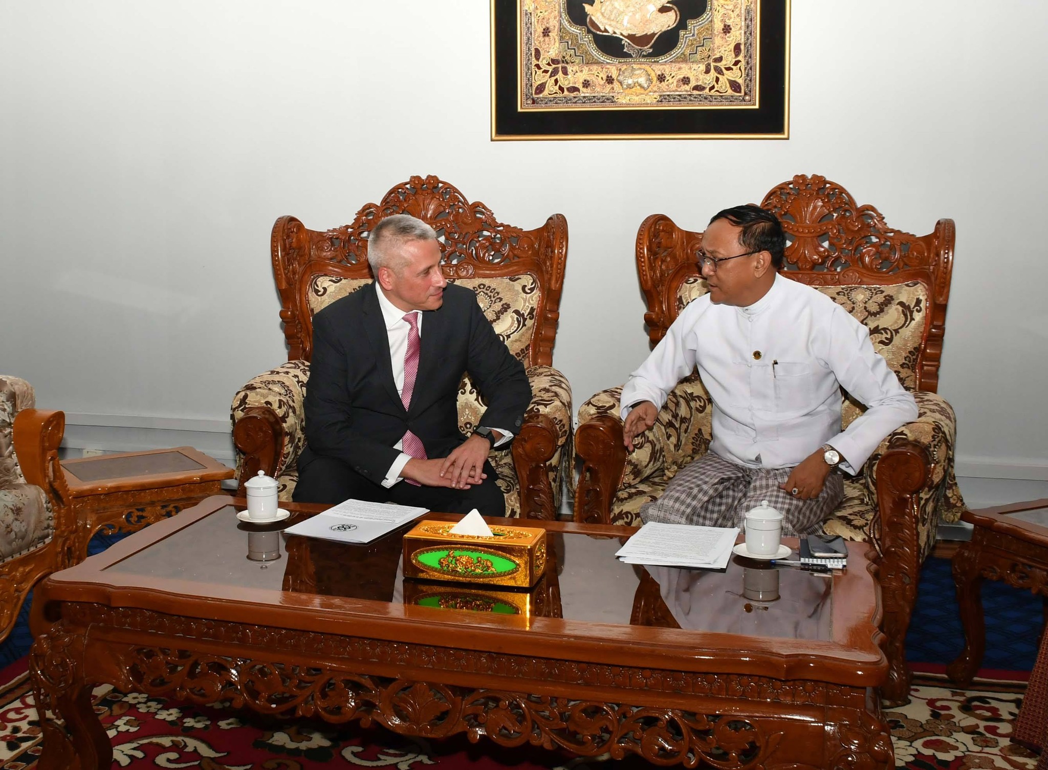 Discuss the promotion of multi-sectoral cooperation between the two countries, including the opening of the Embassy of Belarus in Nay Pyi Taw