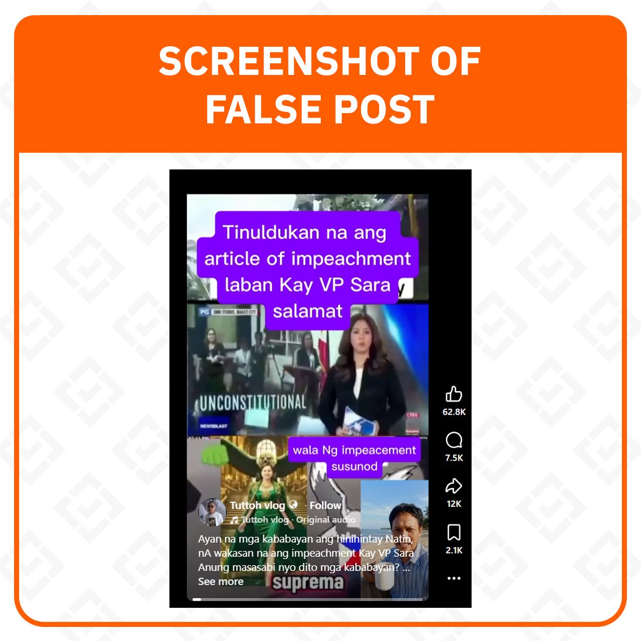 Fact Check: False claim of DOJ, SC order to stop VP Duterte impeachment trial spreads