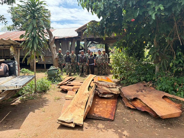 Srinagarind Dam National Park Raids Forest Cabin Hiding Illegal Timber