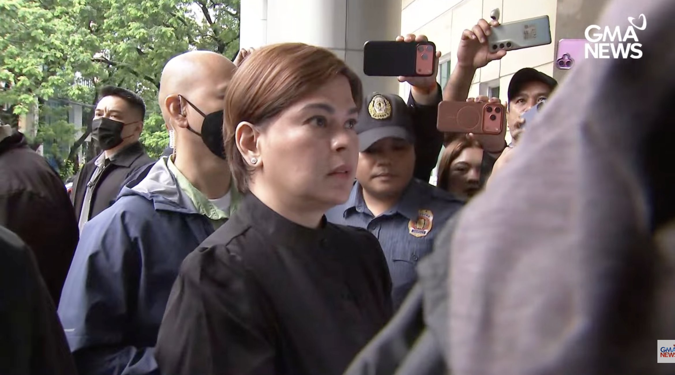 VP Sara Duterte Appears at QC Hall of Justice, Cites Safety Concerns