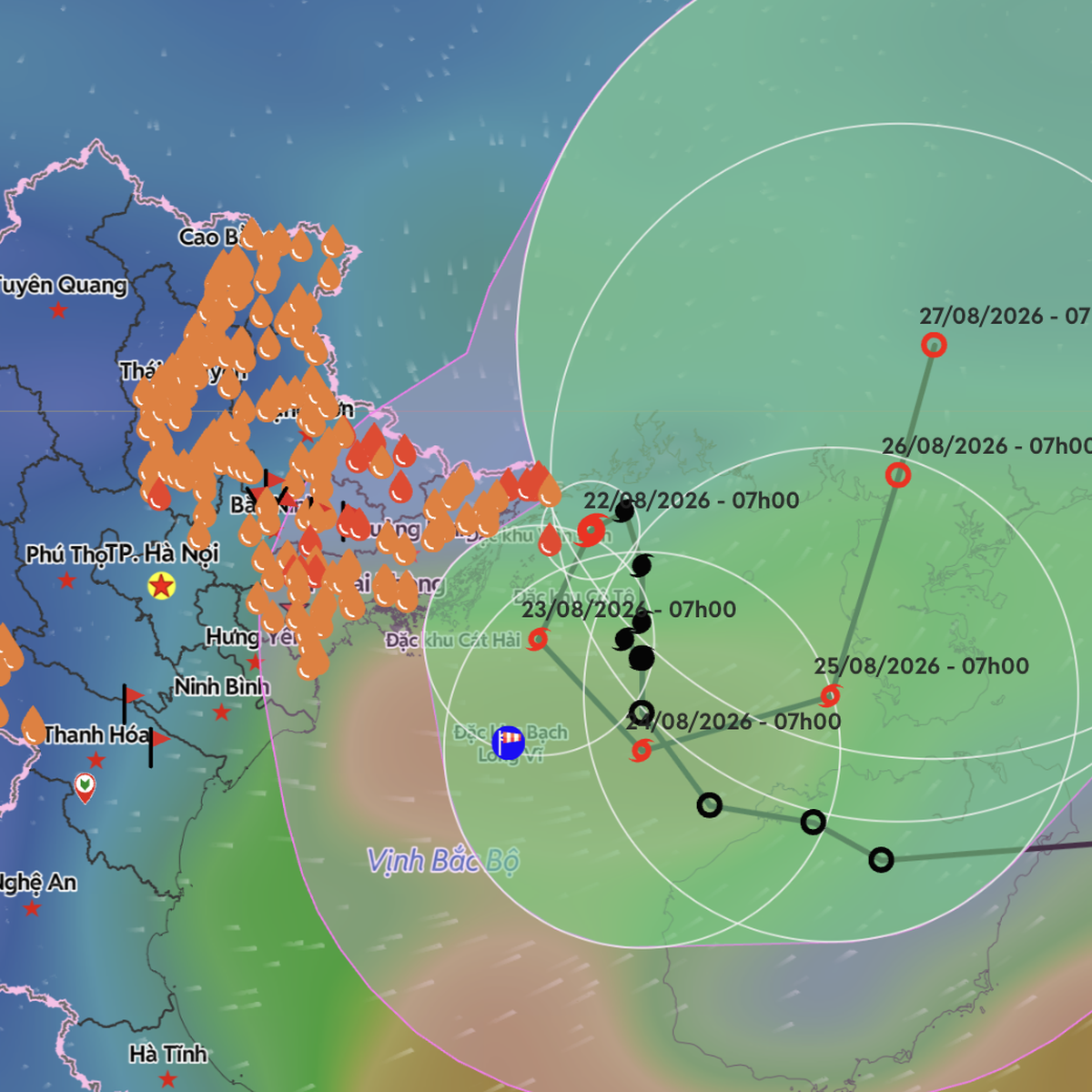 Typhoon No. 4's Erratic Path in the Gulf of Tonkin: Meteorological Analysis