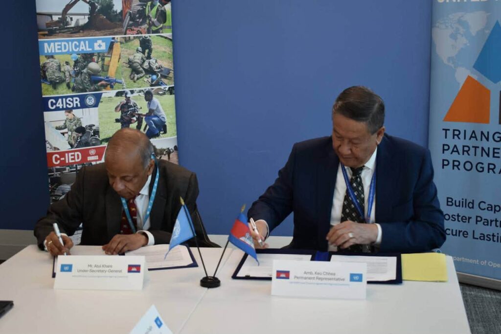 Cambodia and UN Sign Updated Peacekeeping Training Agreement
