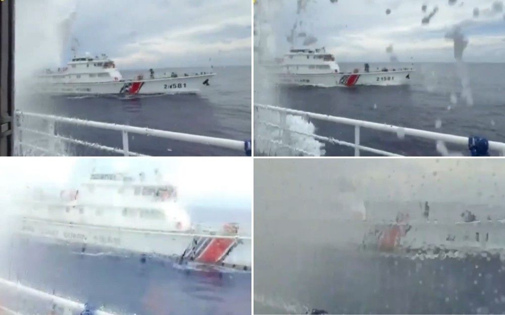 China Again Uses Water Cannon Against Philippine Vessels in West Philippine Sea