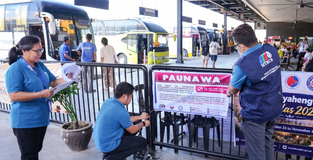 MTRCB Inspects Bus Terminals, Reminds Operators on Age-Appropriate Content for Undas