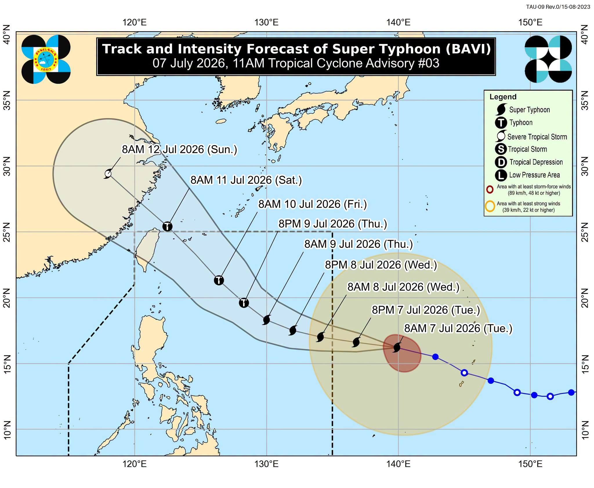 スーパー台風バビ、フィリピン域外で勢力低下も依然強力 豪雨・強風への警戒続く