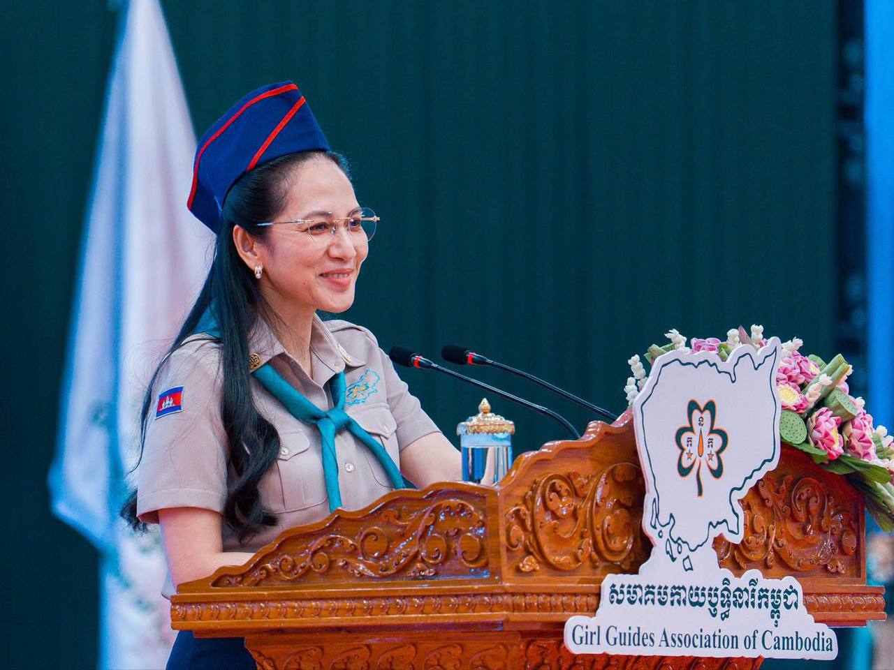 Cambodia Girl Guides Appoint New Leadership, Induct New Members in Kampong Thom