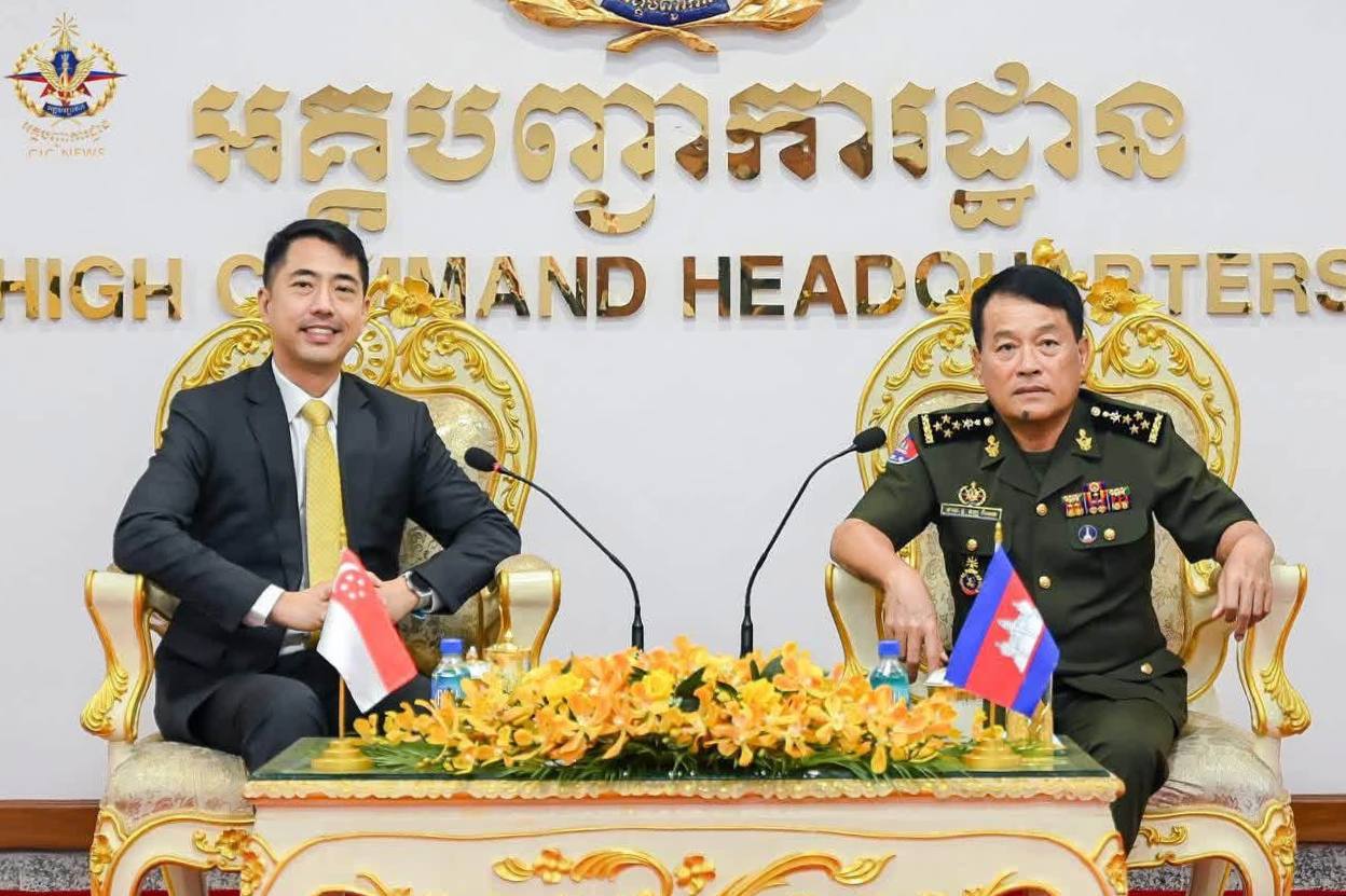 Cambodia, Singapore Affirm Deeper Defense Cooperation Through Human Resource Development