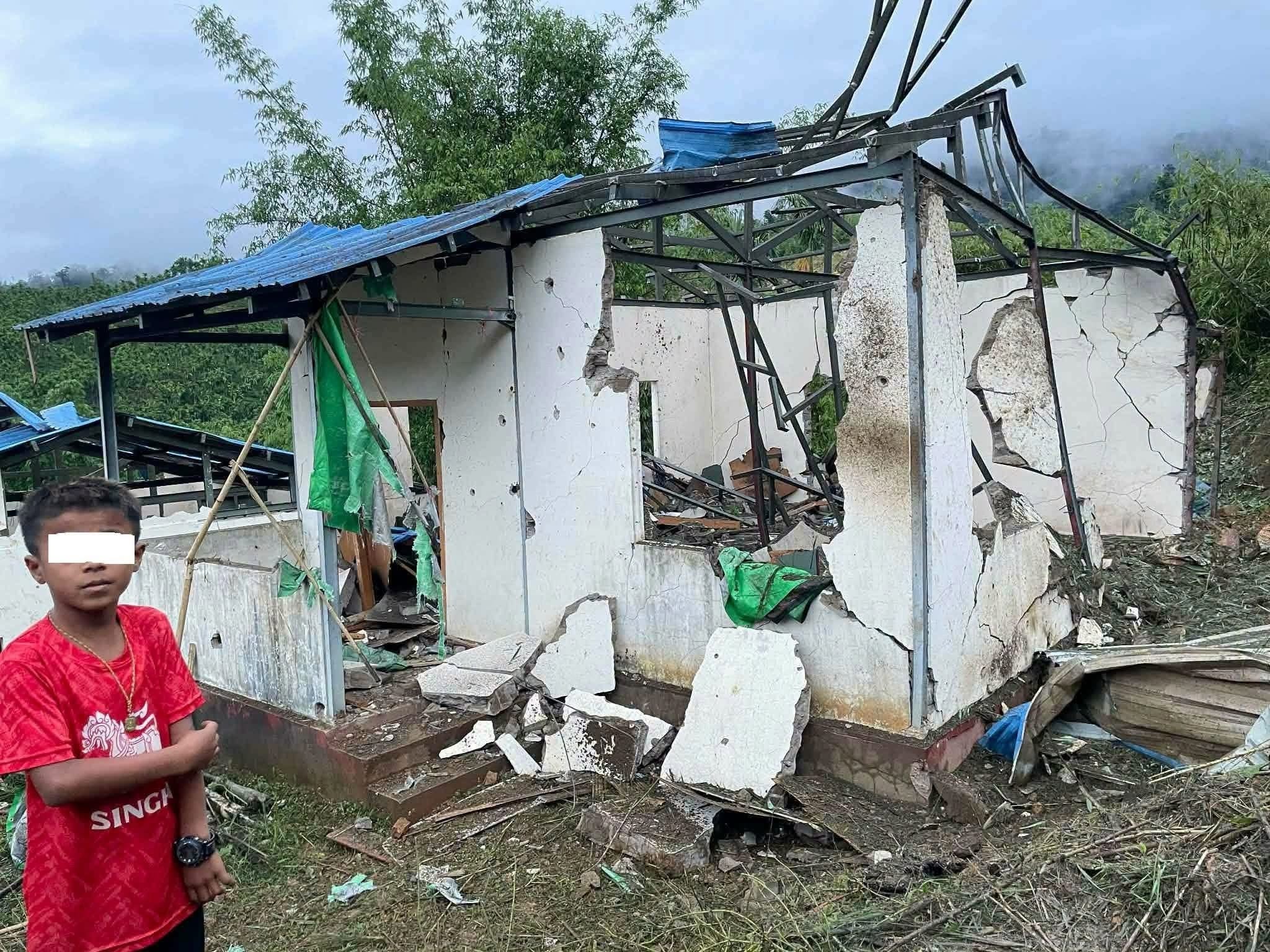 Military junta bombs houses built with Japanese aid in Ye, over 1,000 locals displaced
