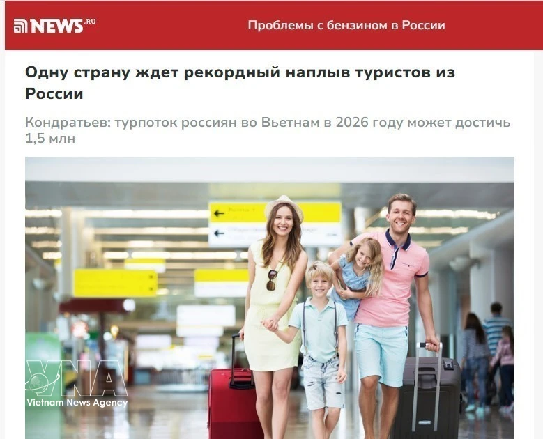 ロシアからの旅行者増加、ベトナム観光に新風