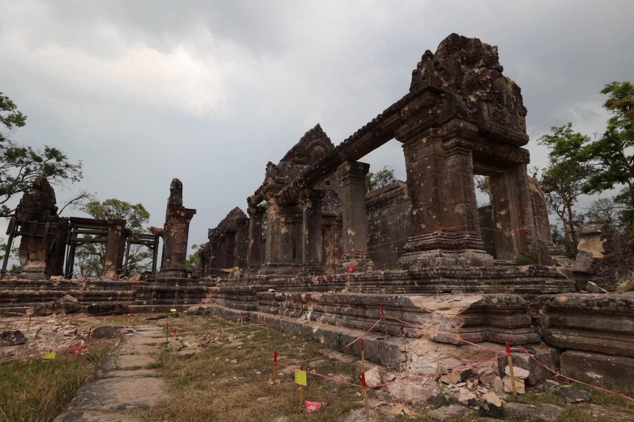 プレアビヒア寺院、2025年の戦闘で562カ所の損傷と501のクレーターを確認