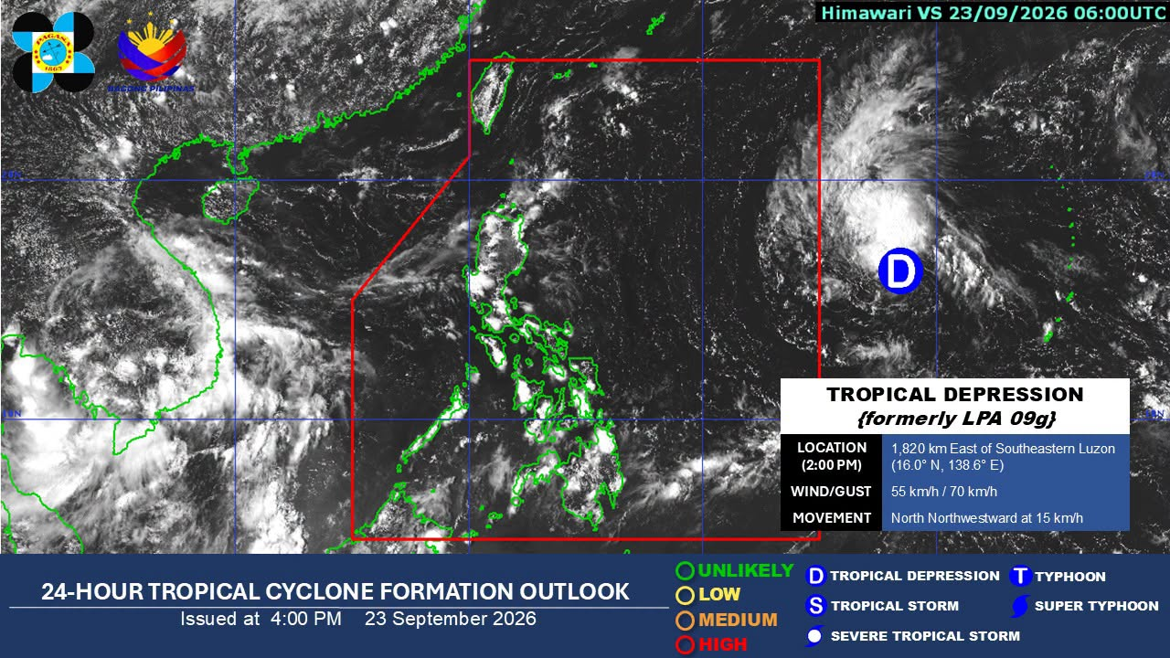 Tropical Depression's Trough to Bring Rain to Visayas, Mindanao
