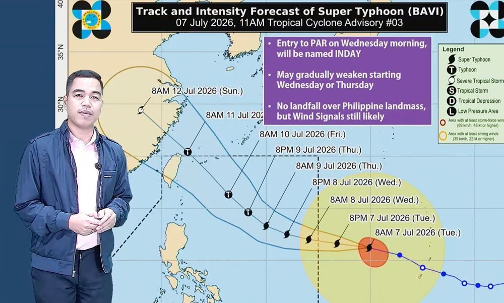 大型台風バビ、フィリピン域内へ 上陸は低く、北部に影響か