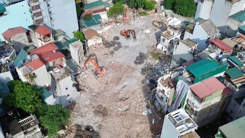 ハノイ市タインスアン区、環状2.5号線建設に向けた用地収用を完了