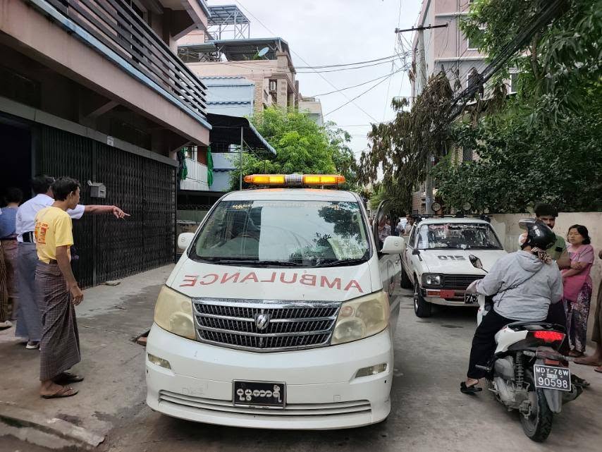 Woman Falls to Death from Three-Story Building in Aung Myay Thar San Township