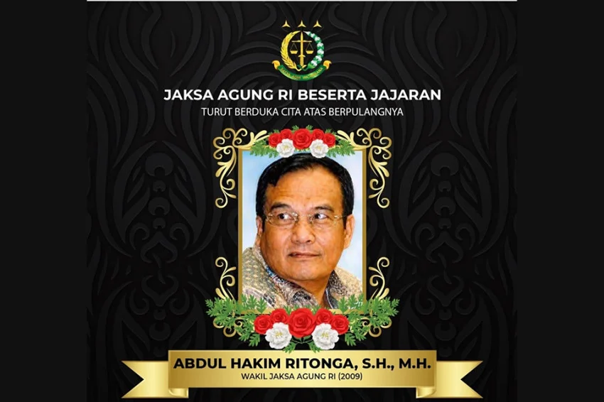Former Deputy Attorney General Abdul Hakim Ritonga Passes Away, To Be Buried in Karawang This Afternoon