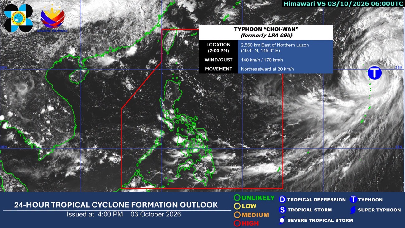 Pagasa: Typhoon's Trough to Bring Persistent Rains to Visayas, Mindanao