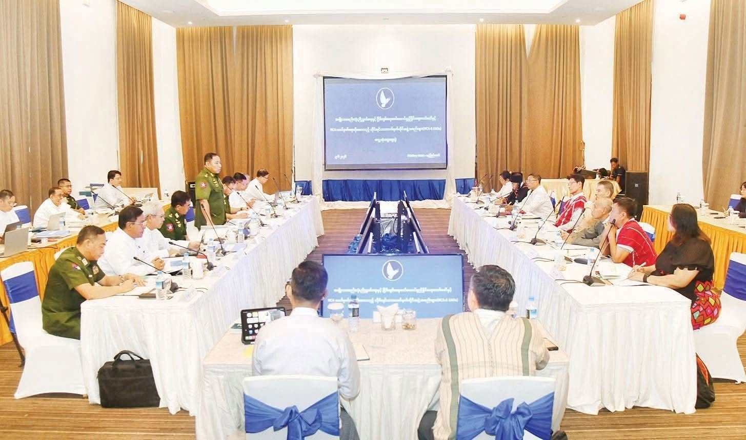 Provisional government meets with some ceasefire groups it has been engaging since the coup for peace invitation, discusses obtaining international aid