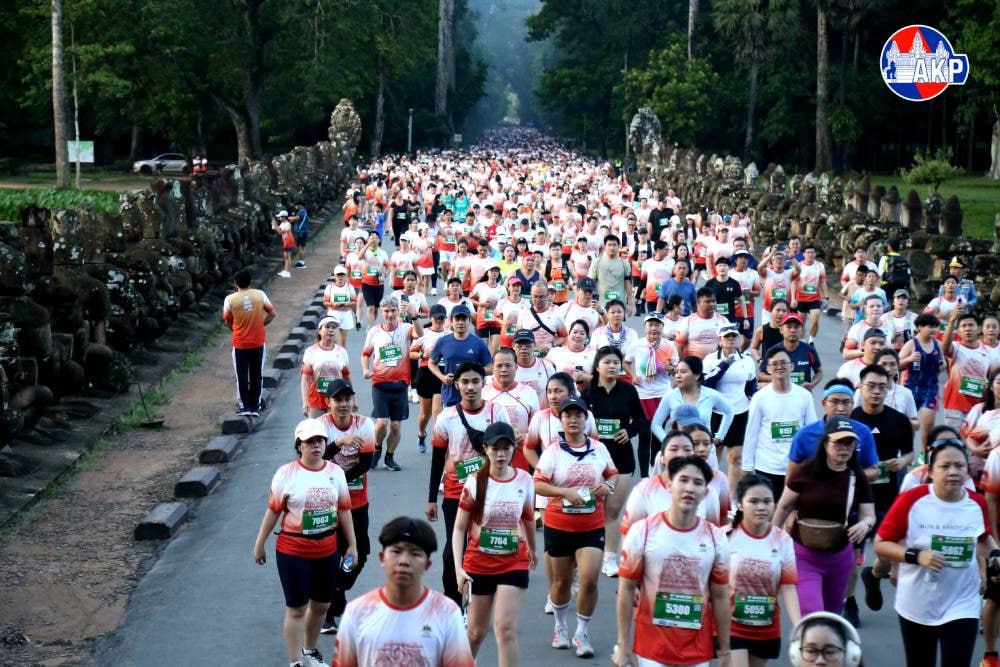 アンコール帝国マラソン、参加者6500人超 観光・経済活性化に期待
