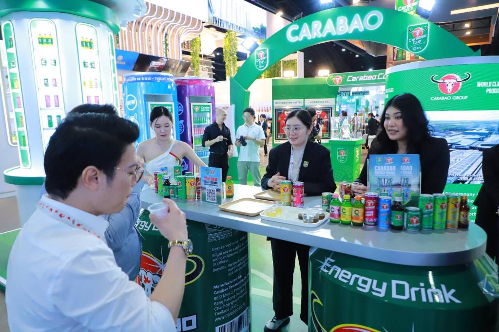 Carabao Group Showcases Global Beverage Brand at THAIFEX