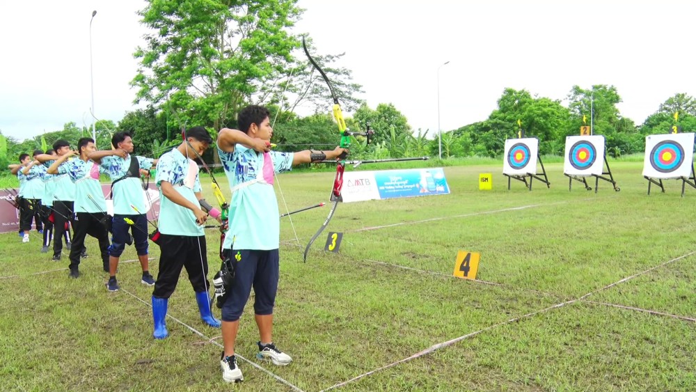アーチェリー競技会:国際オリンピックデーを記念して開催される競技会
