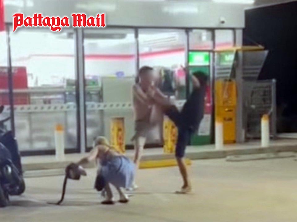 Foreign Tourist Flees Pattaya Convenience Store Amid Alleged Theft Scuffle