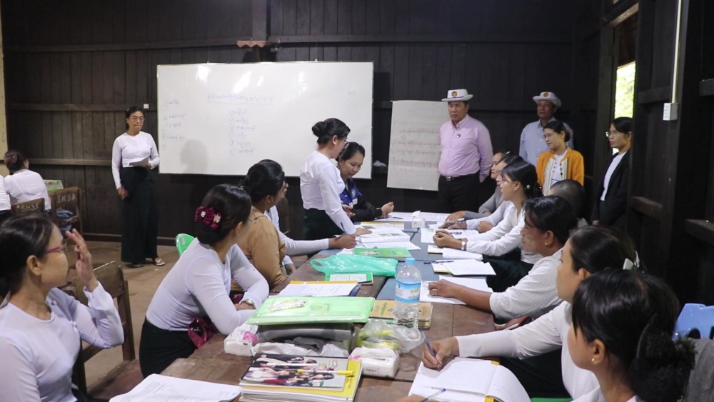 Mon State Chief Minister inspected multiplier training