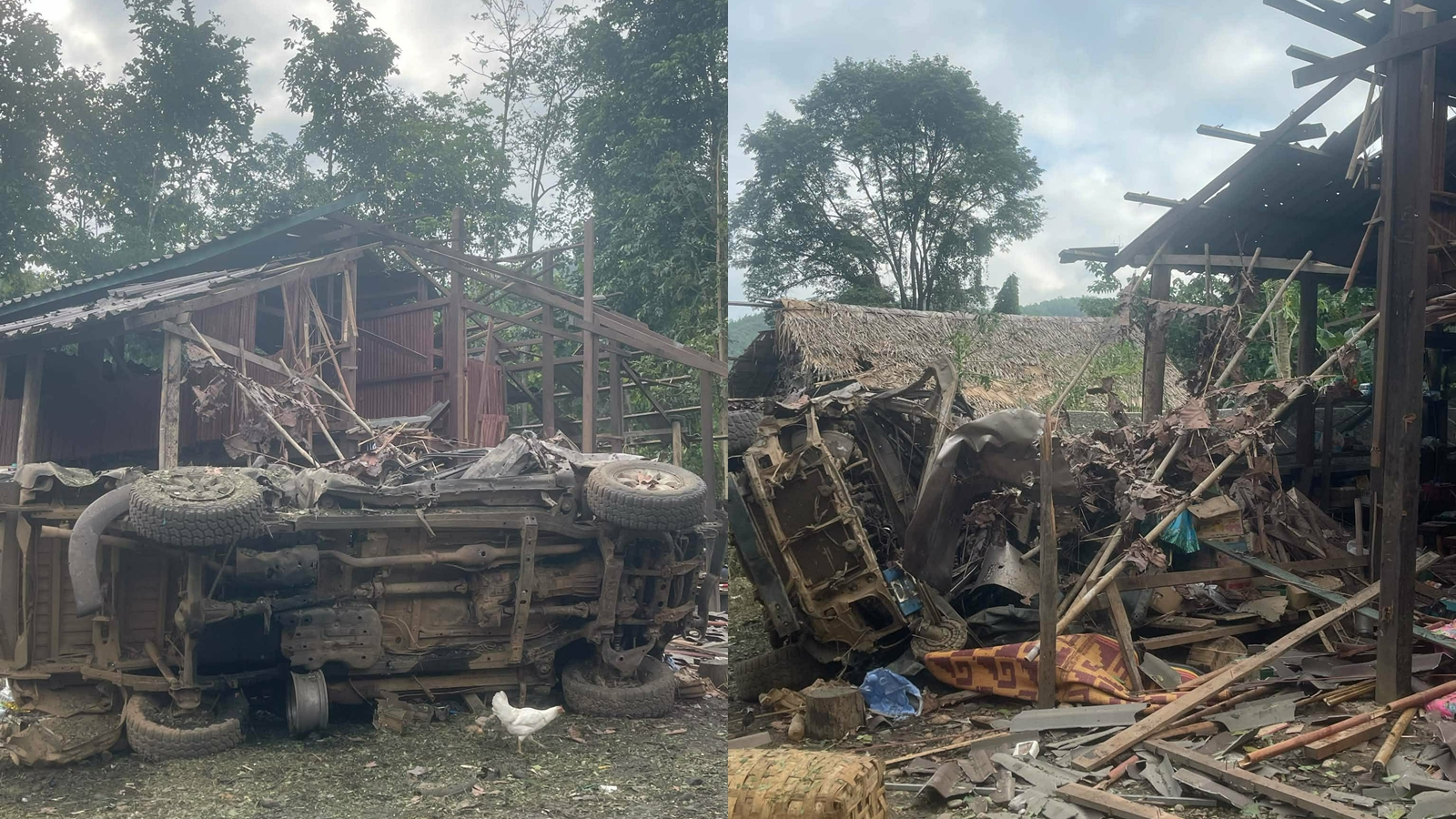 ミャンマー空軍、タイ国境付近の村を爆撃 住民避難、越境貿易に影響