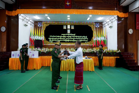 KPMF and KNLA members, 41 in total, rejoin under the law with arms and ammunition