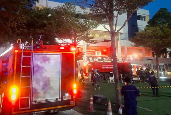 タイ・バーンパウ病院で火災、鎮火も再燃警戒