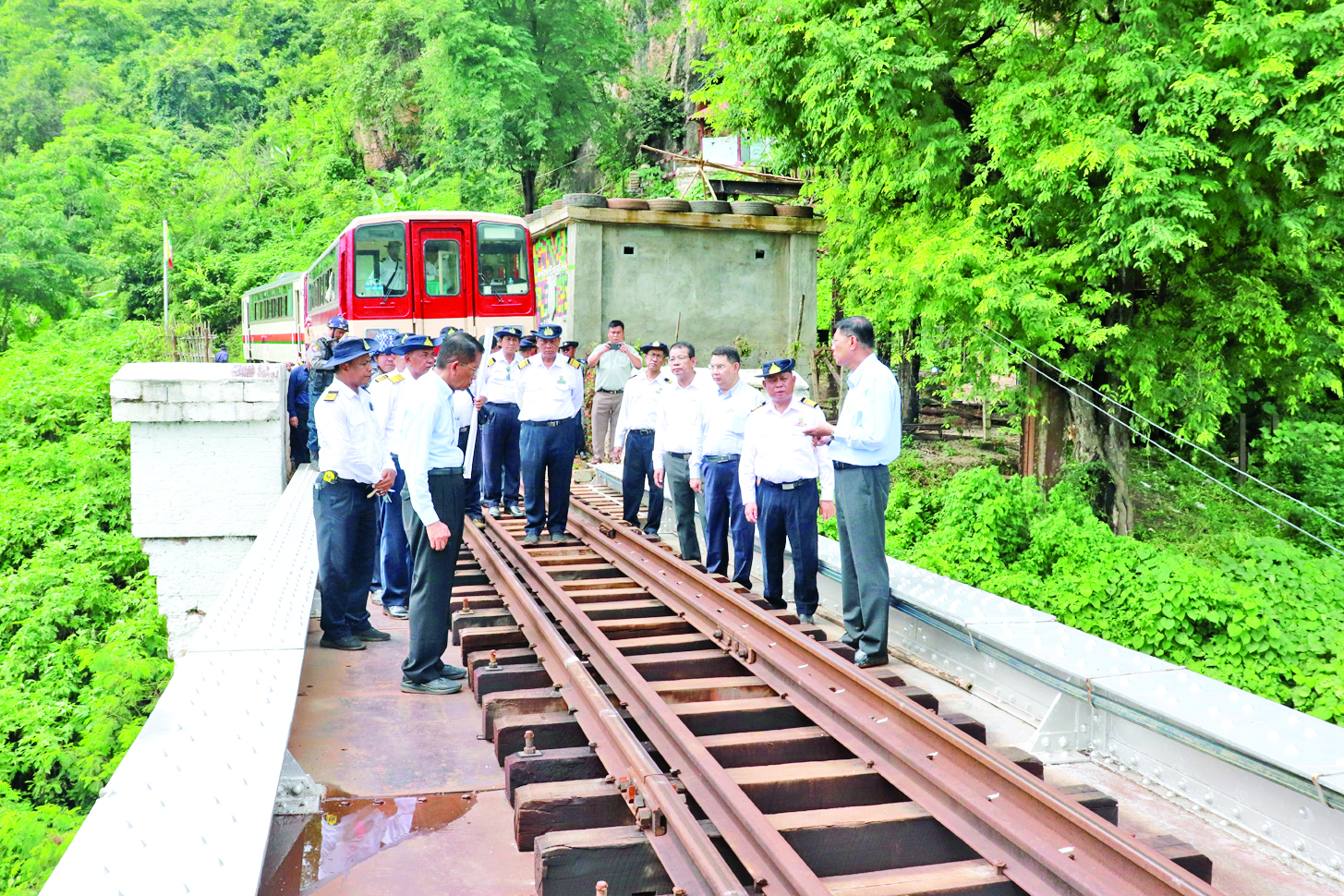 豪雨による線路冠水で一時運休していたピンウールウィン-ゴクテッ列車の運行が来週土曜日から再開