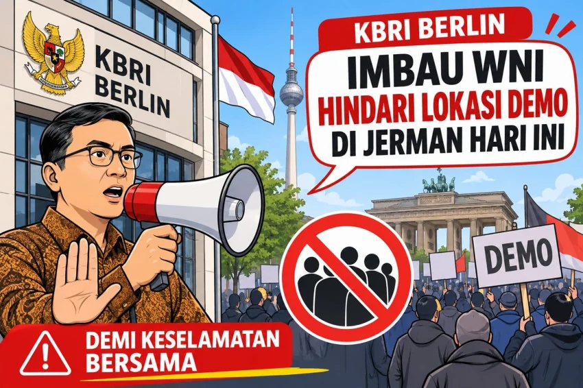 Indonesian Embassy in Berlin Urges Citizens to Avoid Protest Sites in Germany