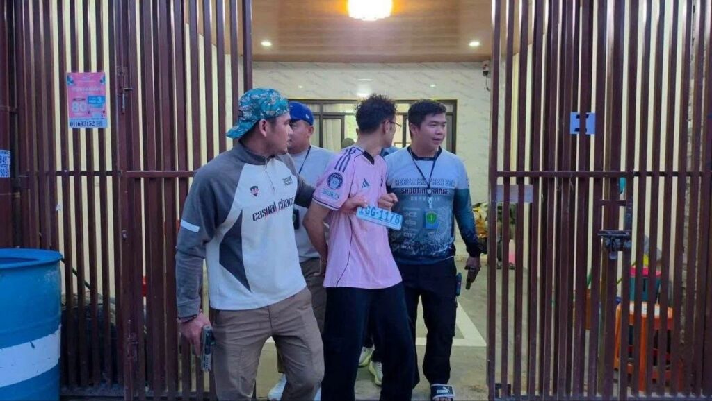 Thai Gunman Arrested in Poipet Shooting, Drugs Seized; Revenge Motive Suspected