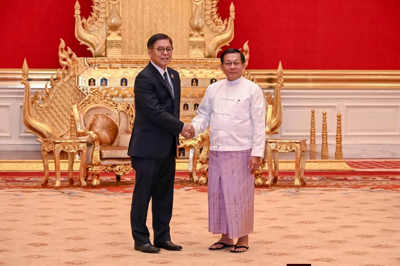 ミャンマー国軍トップ、タイ首相と会談のためバンコク訪問へ