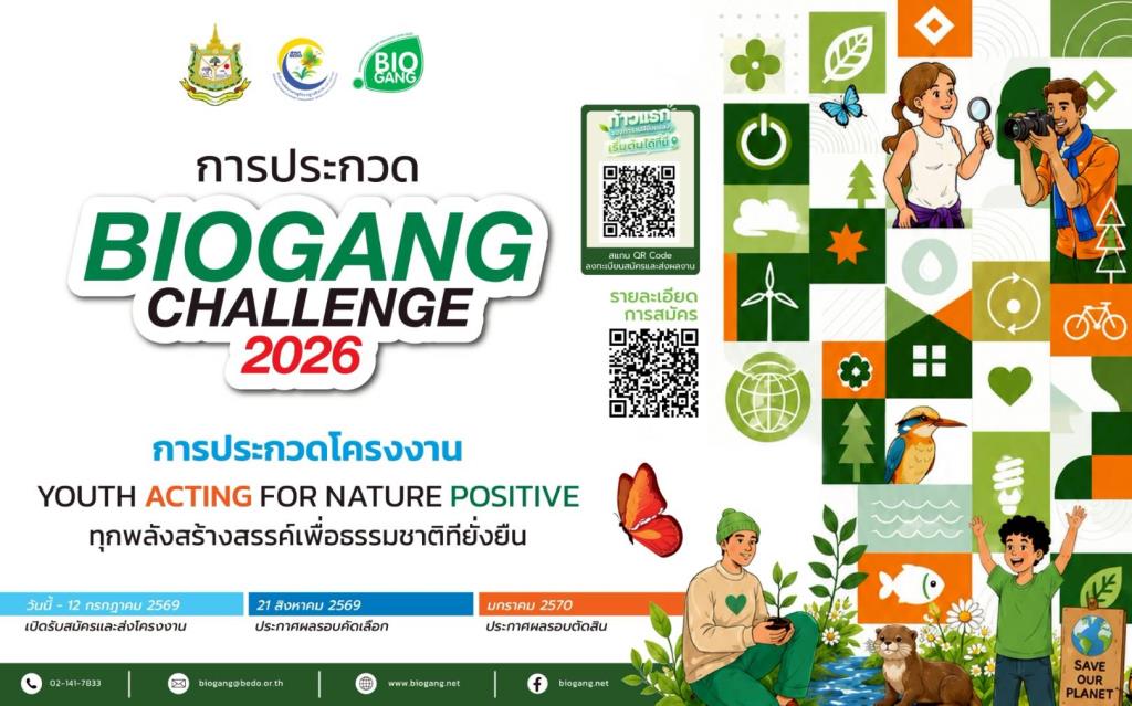 Thailand Launches 'Biogang Challenge 2026' to Foster Young Innovators for Sustainability